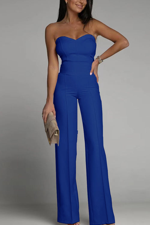 Elegant Strapless Jumpsuit
