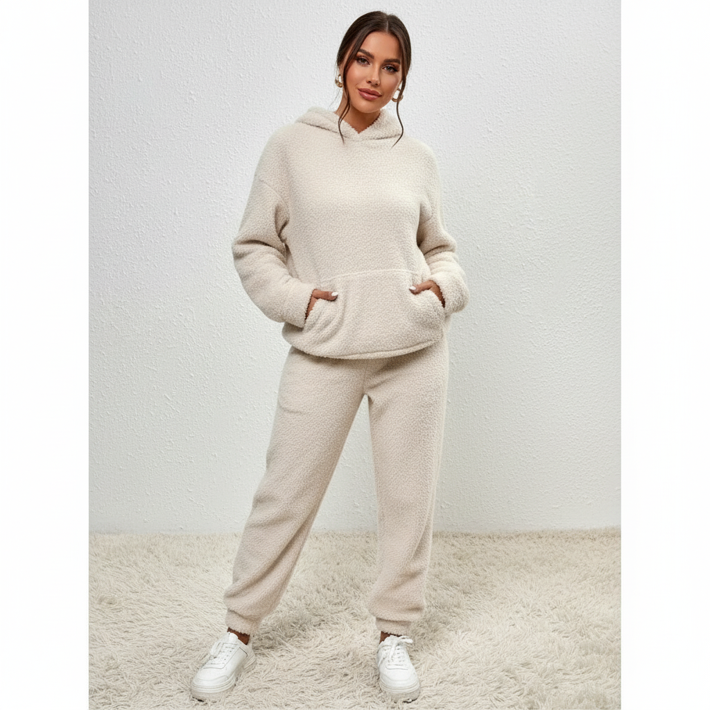 Luna - Comfortabel Teddy Loungewear Set voor Dames