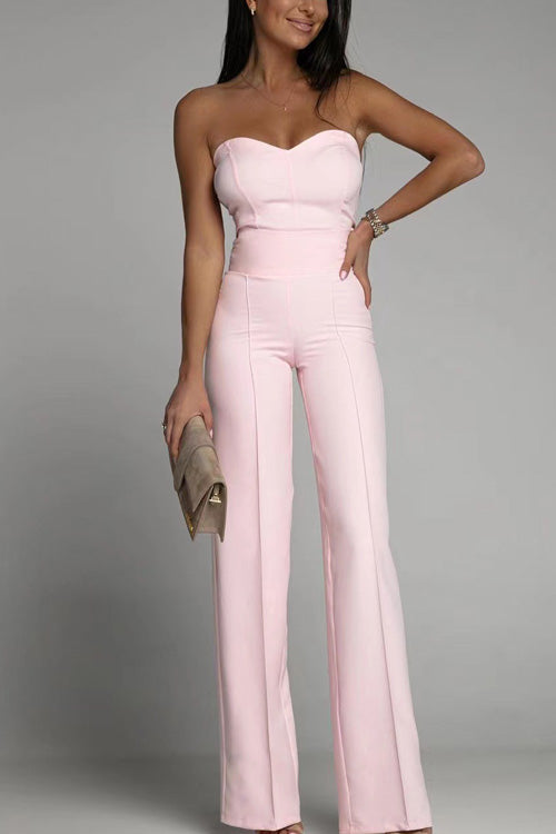 Elegant Strapless Jumpsuit