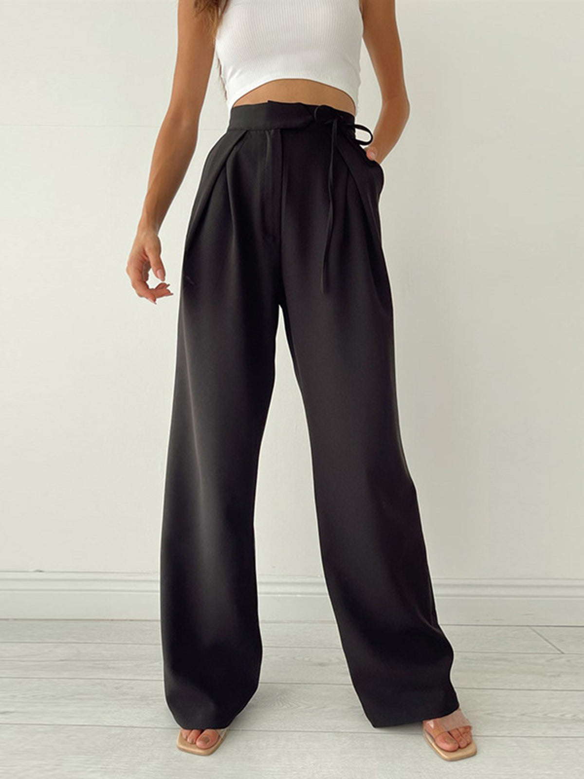 Pantalon met Hoge Taille