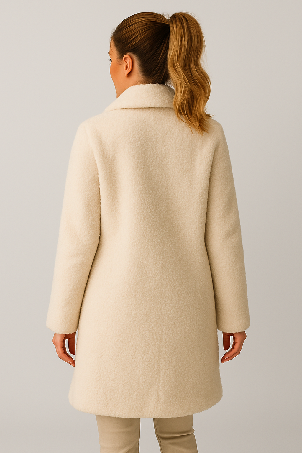 Lange teddy jas