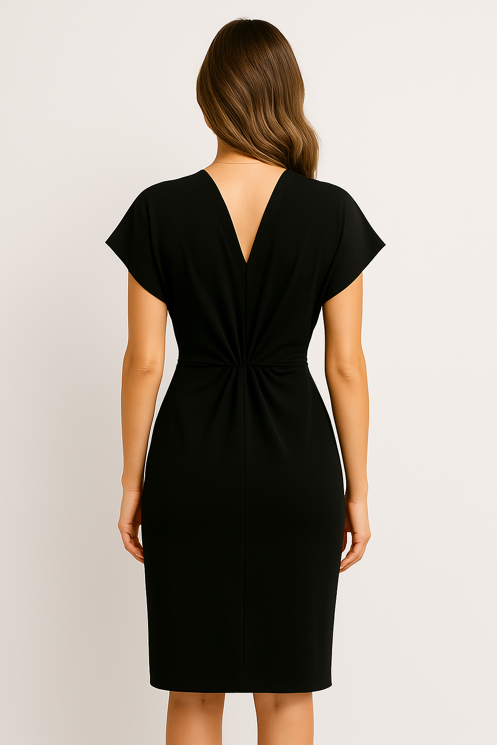 Midi overslagjurk dames