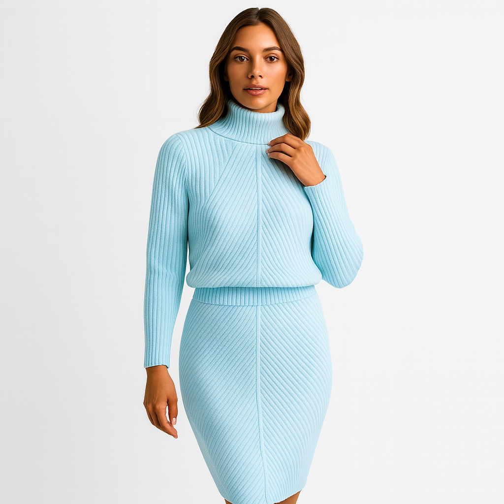 Warme midi winterjurk