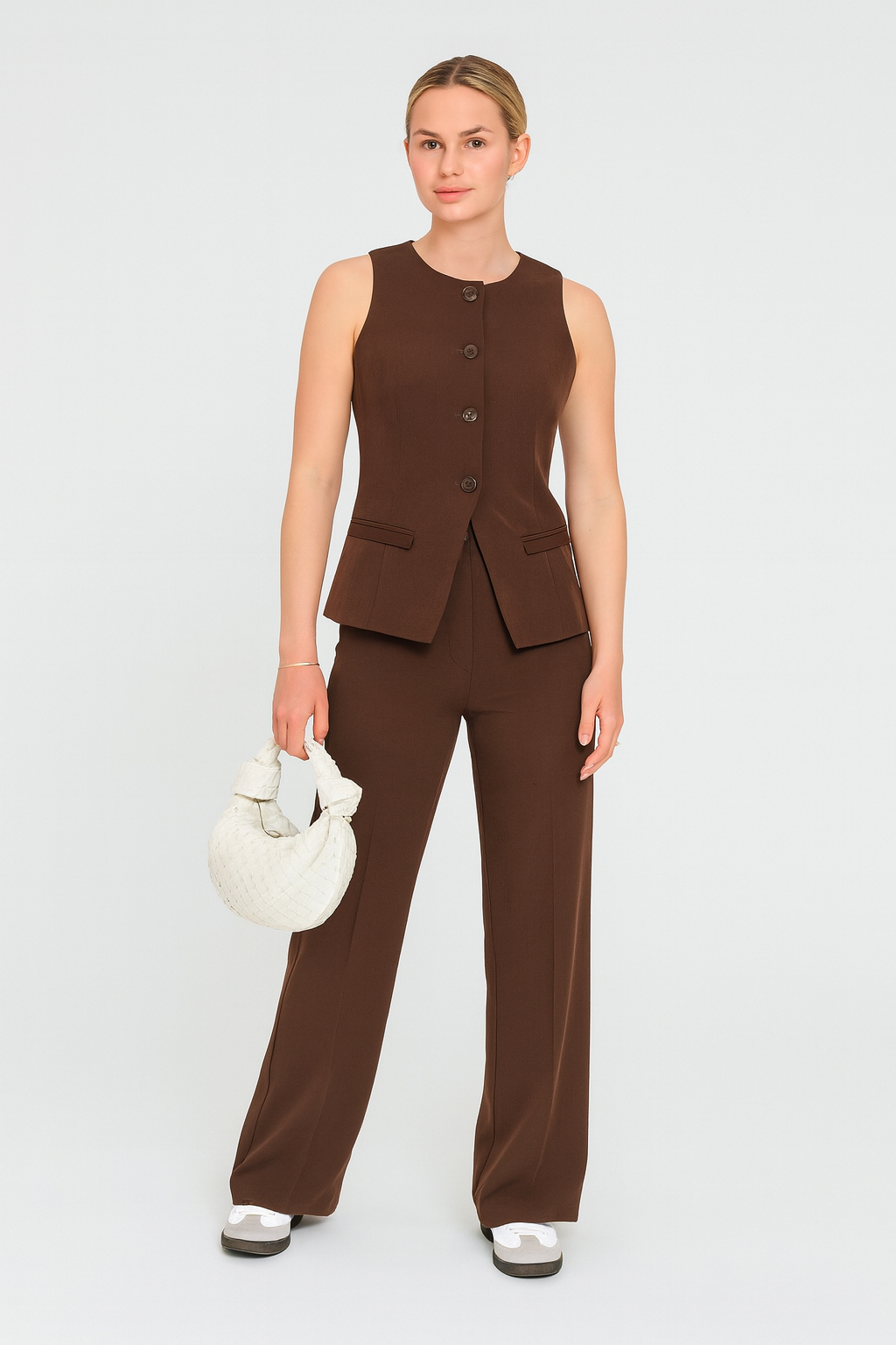 Bruine Basic Pantalon