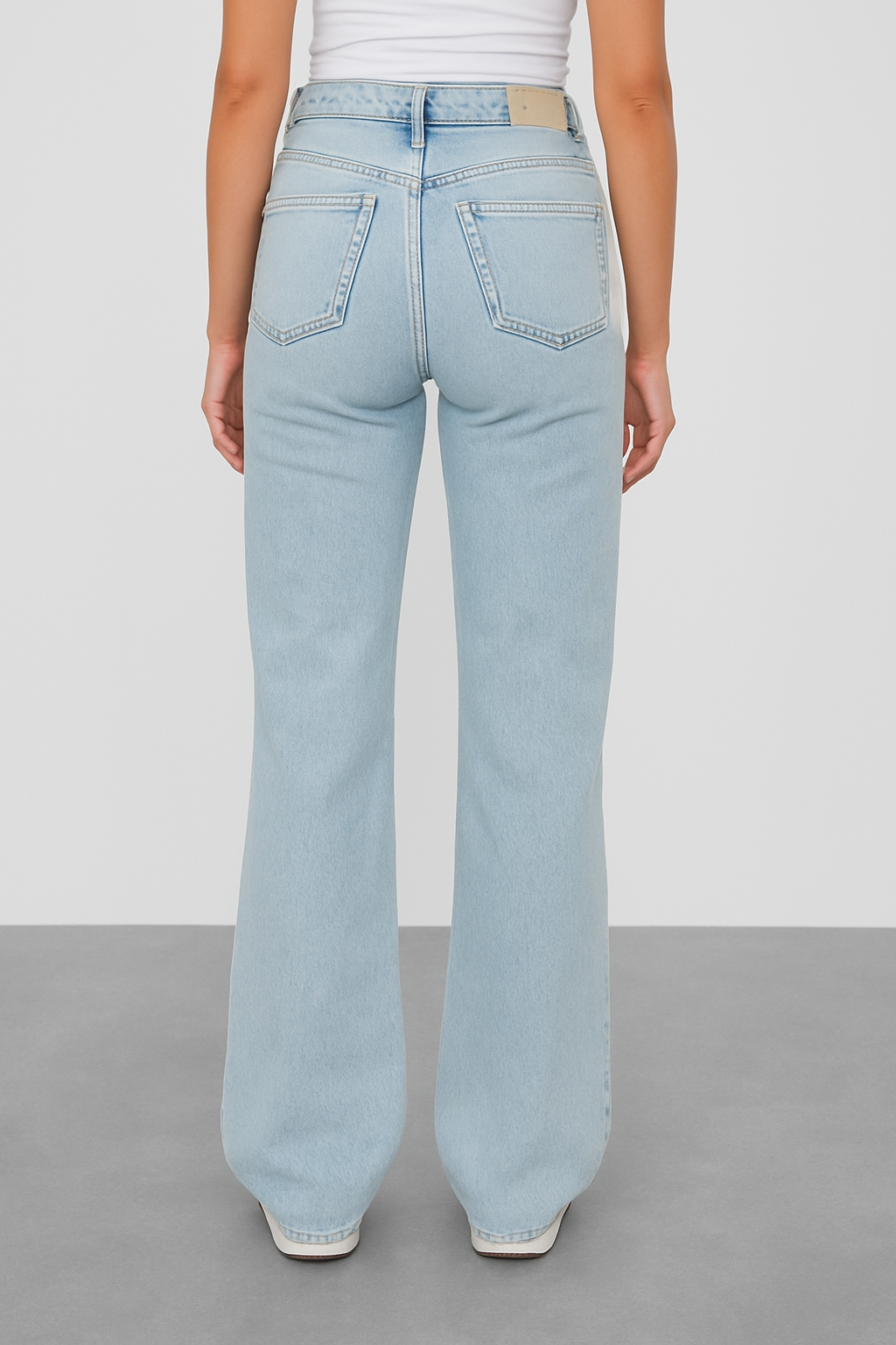 Lichtblauwe Wijde Tall Spijkerbroek