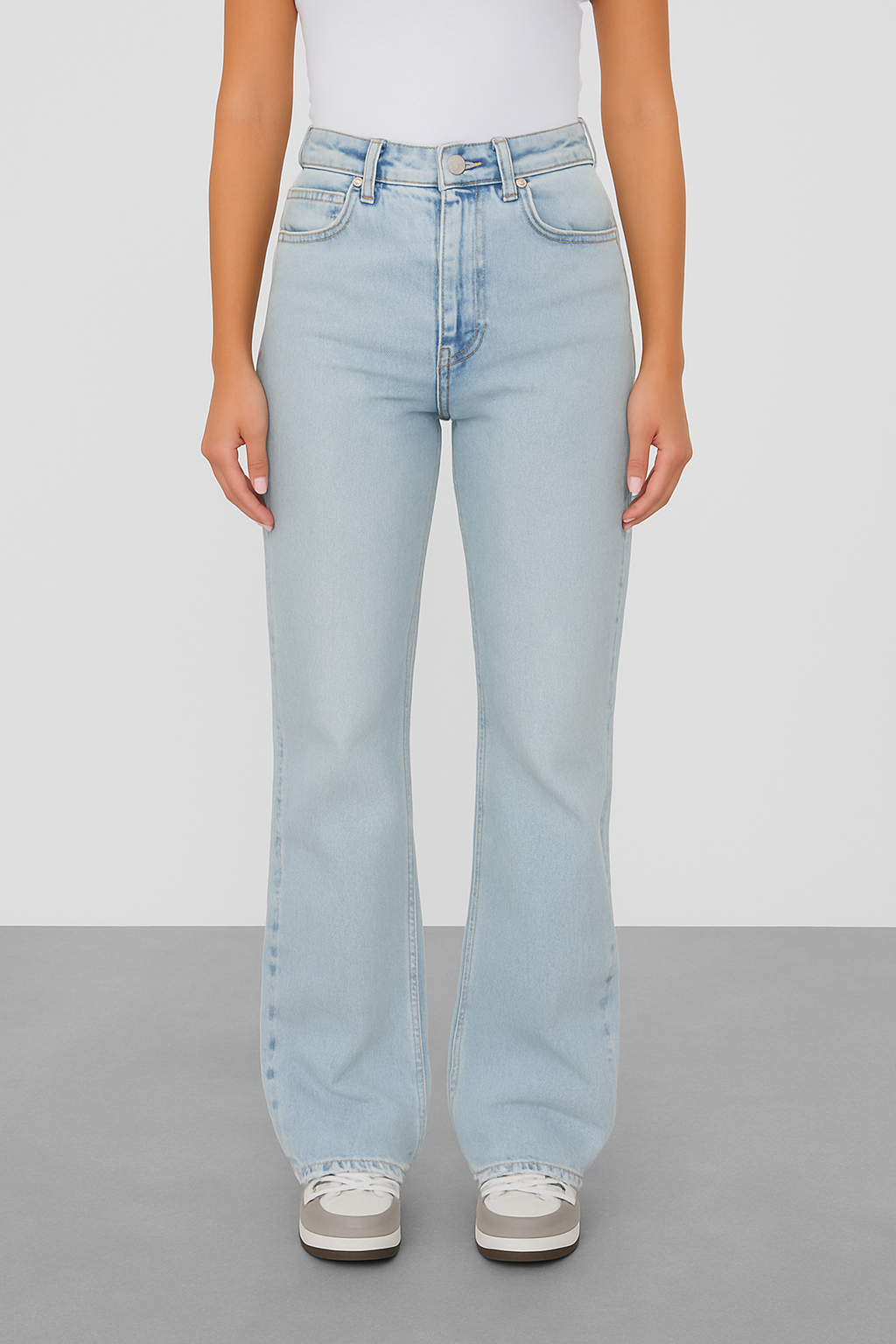 Lichtblauwe Wijde Tall Spijkerbroek