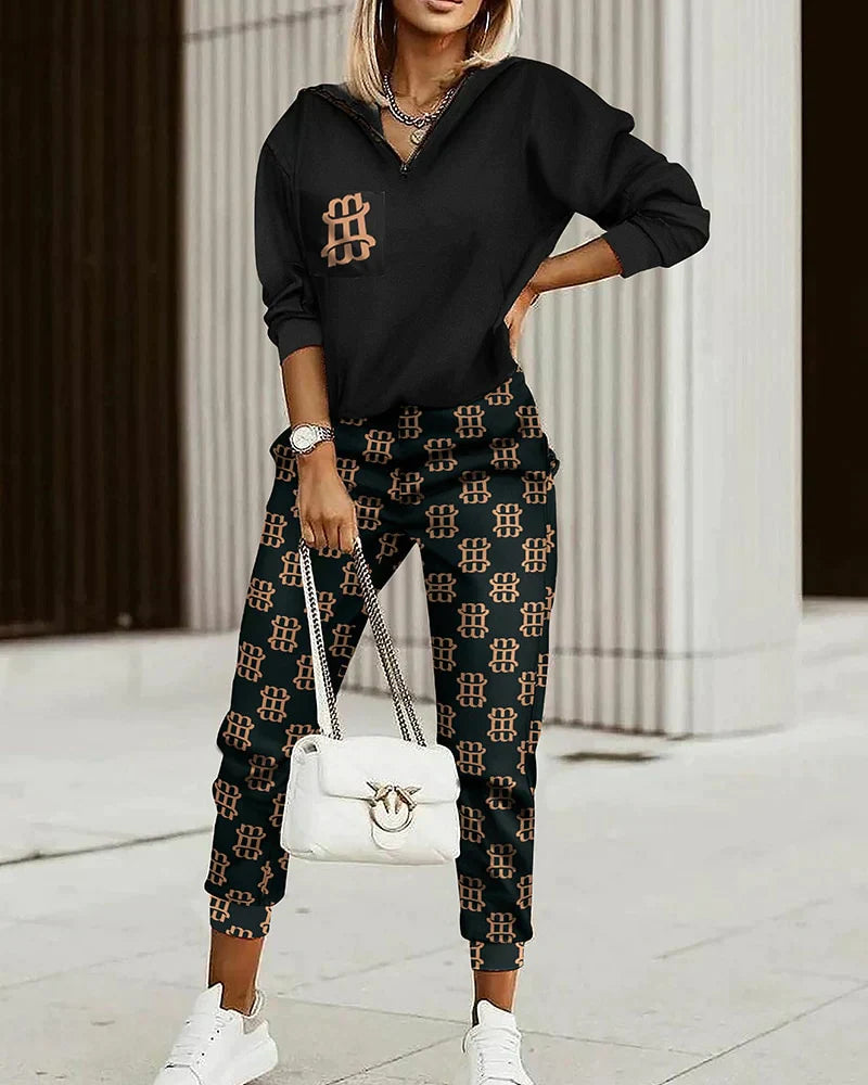 Modern patroon joggingpak