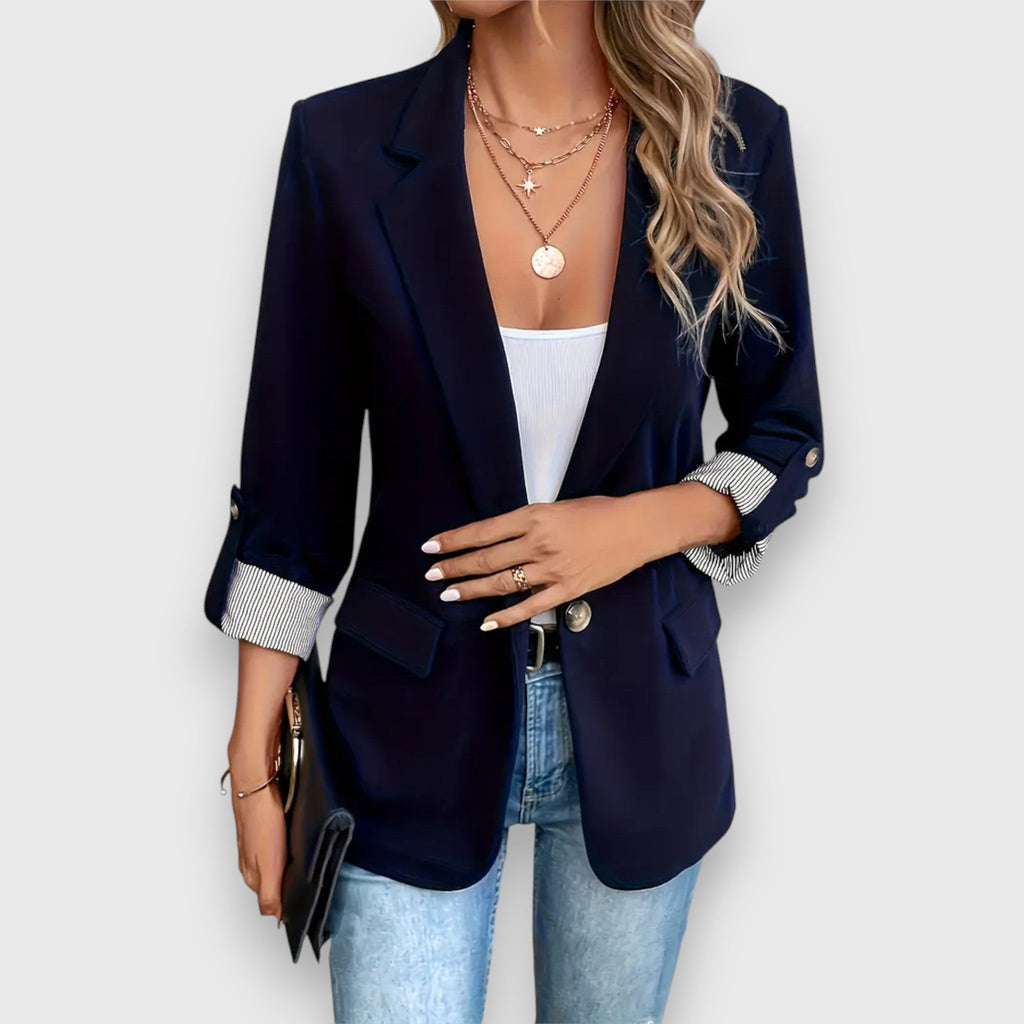 Blazer met opgerolde mouwen