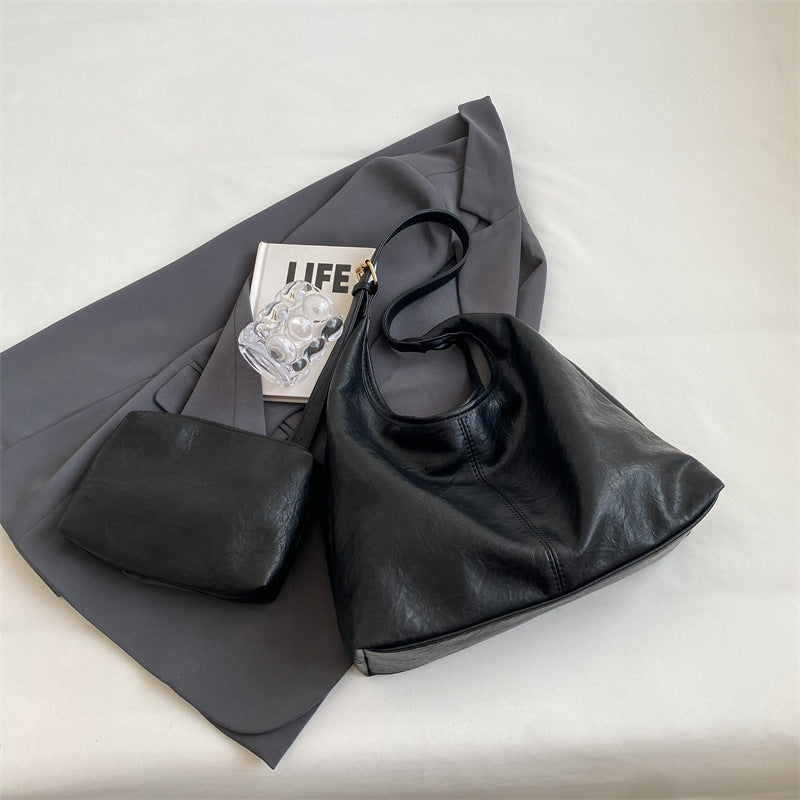 Vintage Leren Shopper