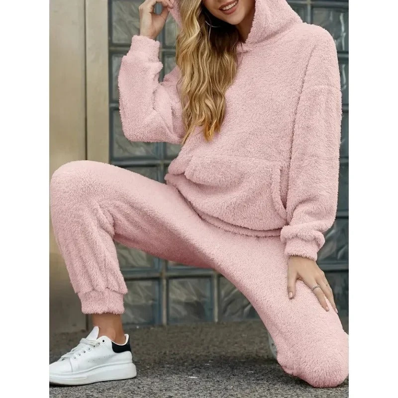 Luna - Comfortabel Teddy Loungewear Set voor Dames