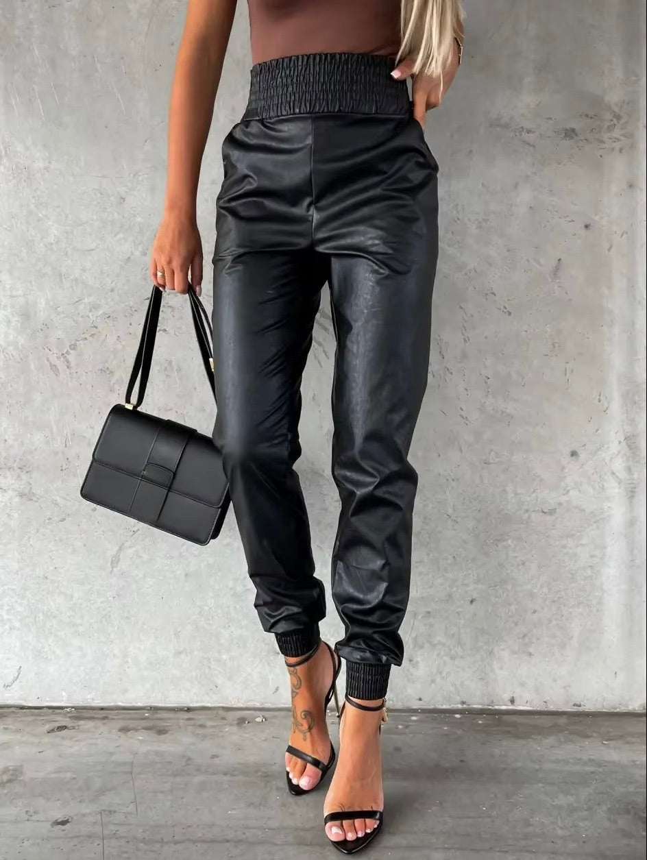 Dames Jogger Broek met Hoge Taille en Elastiek